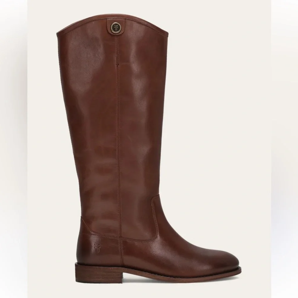 Frye Melissa tall boots Leather Knee-High Riding Boots in Brown size 9 NWOB